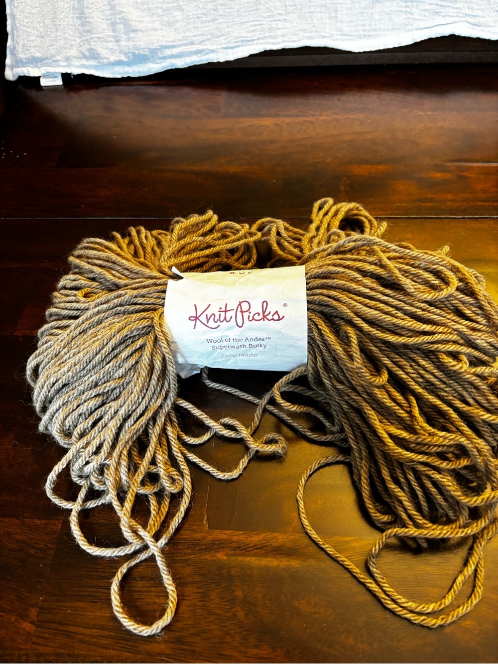 Knit Picks Wool of the Andes Superwash Bulky Yarn - Camel Heather
